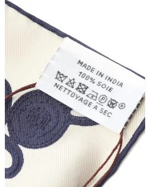 Hermès Pre-Owned Brandebourgs Tattoo bead-embroidered scarf - Neutrals - サムネイル3