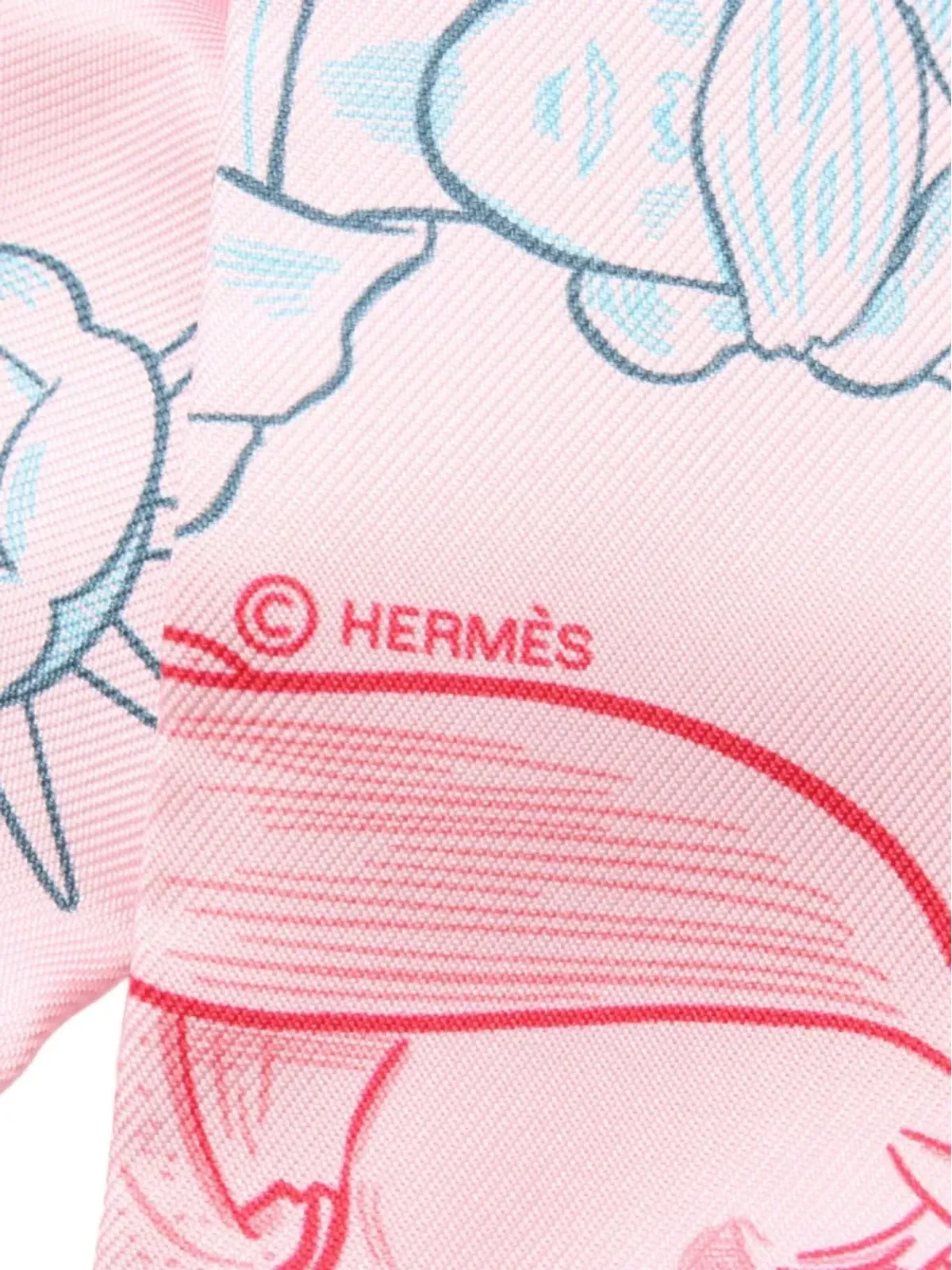Hermès Dress Codeスカーフ（ビンテージ／ピンク） - 画像3