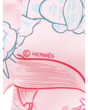 Hermès Dress Codeスカーフ（ビンテージ／ピンク） - サムネイル3