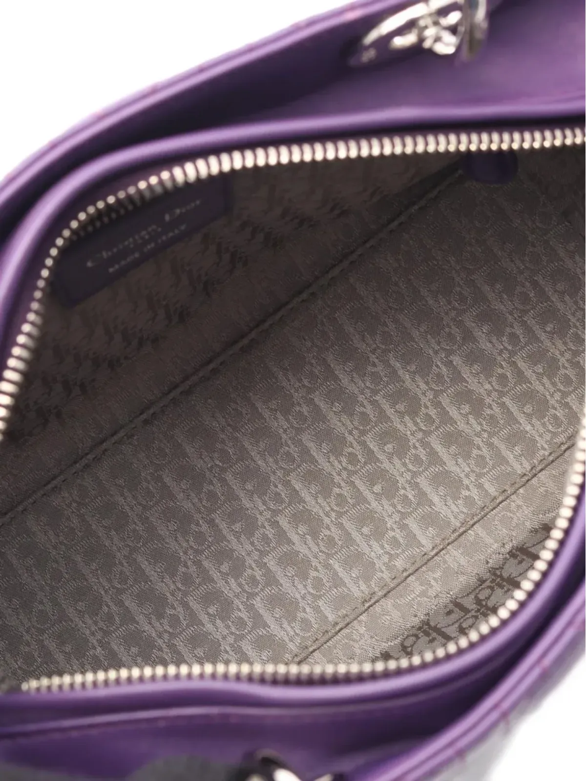 Christian Dior Pre-Owned 2000s レディディオール キルテッドレザー ハンドバッグ - Purple - 画像5