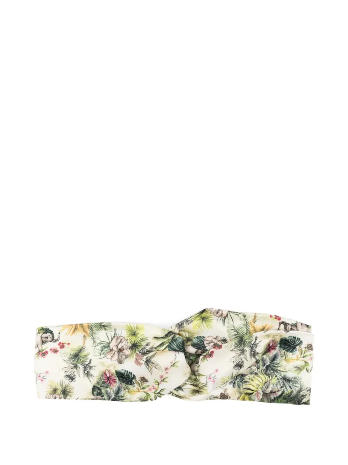 Elie Saab ツイスト花柄プリント ヘッドバンド - 画像1