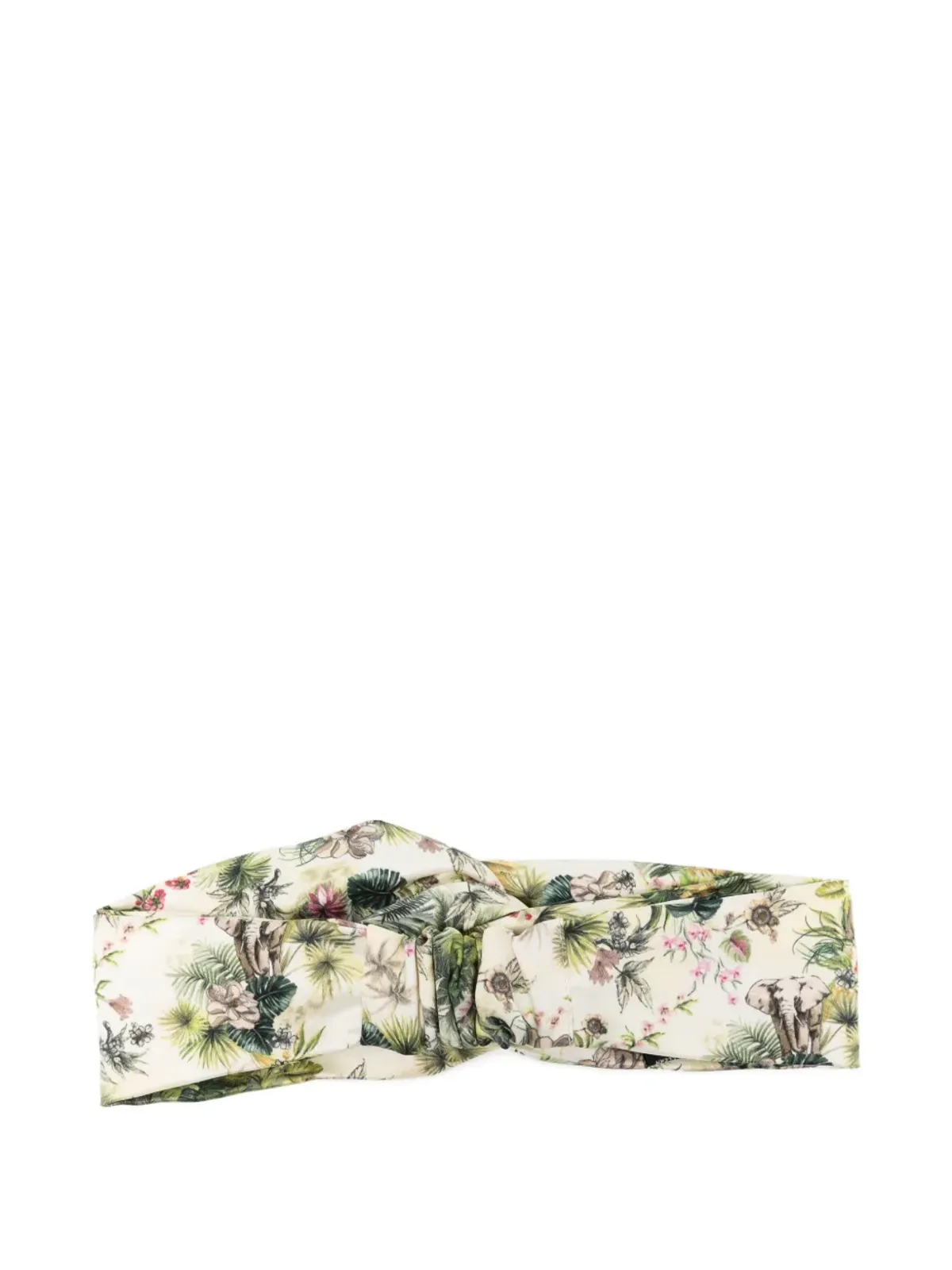 Elie Saab ツイスト花柄プリント ヘッドバンド - 画像2