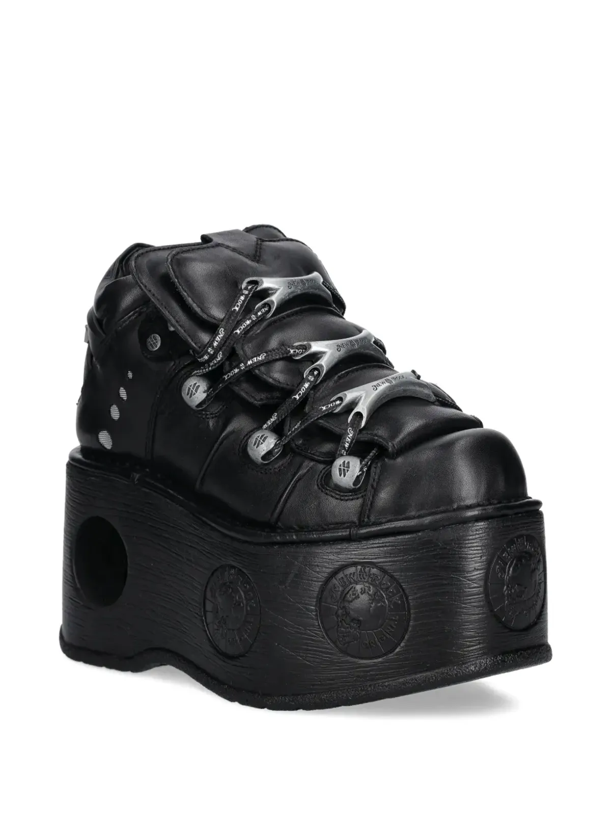NEW ROCK platform sneakers - Black - 画像2