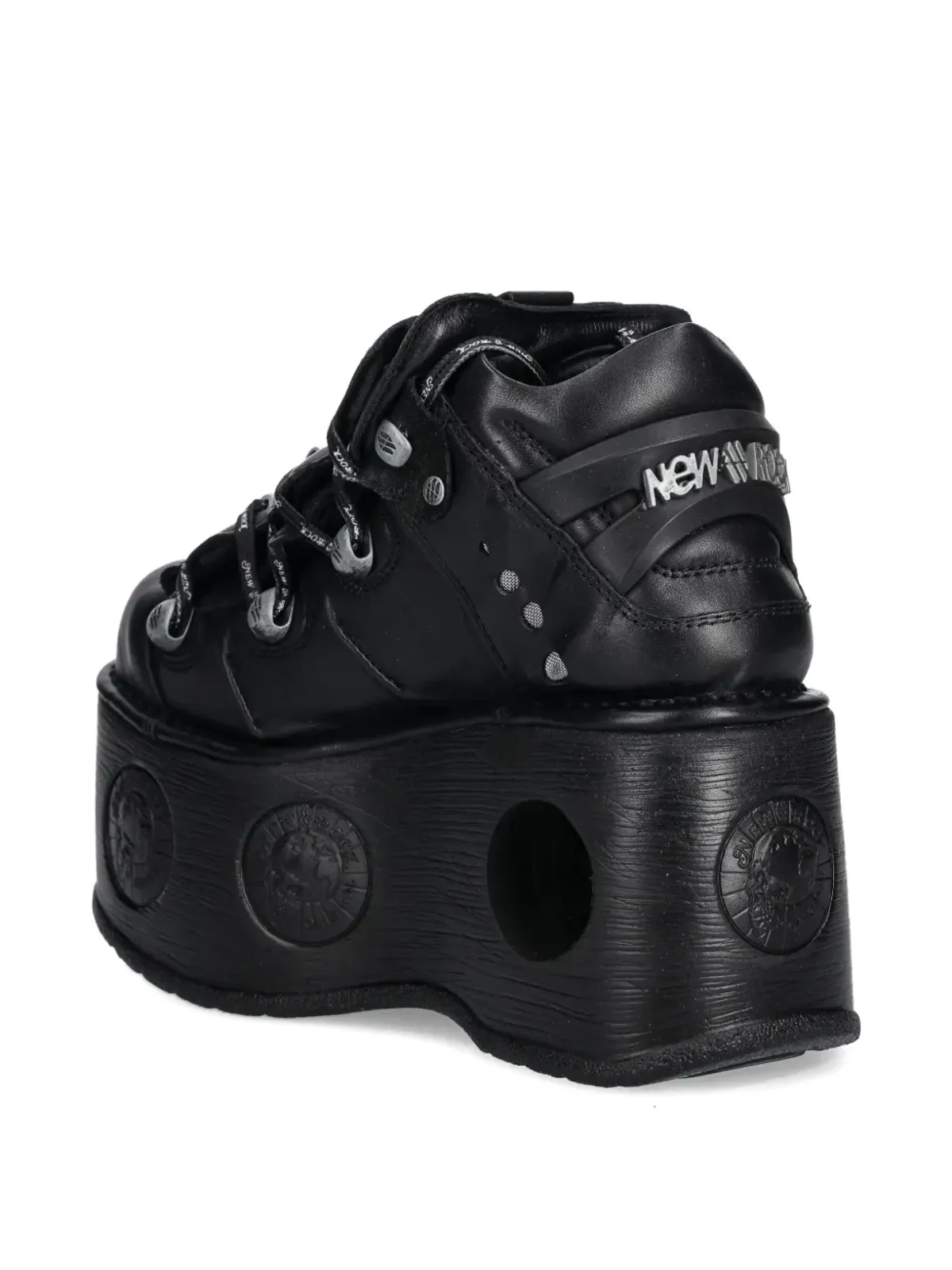 NEW ROCK platform sneakers - Black - 画像4
