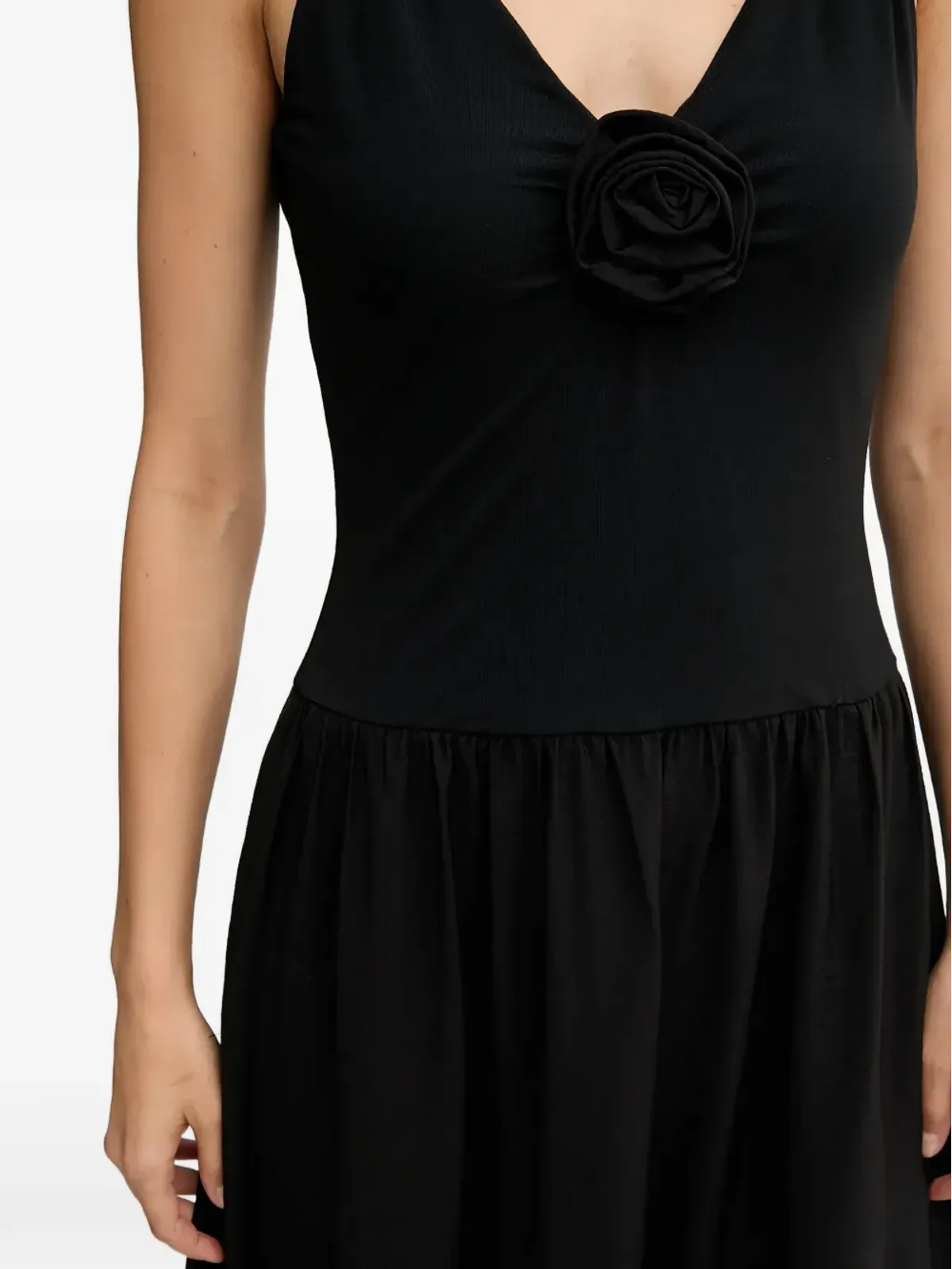 Pedro Del Hierro Vネック ミディドレス - 画像5