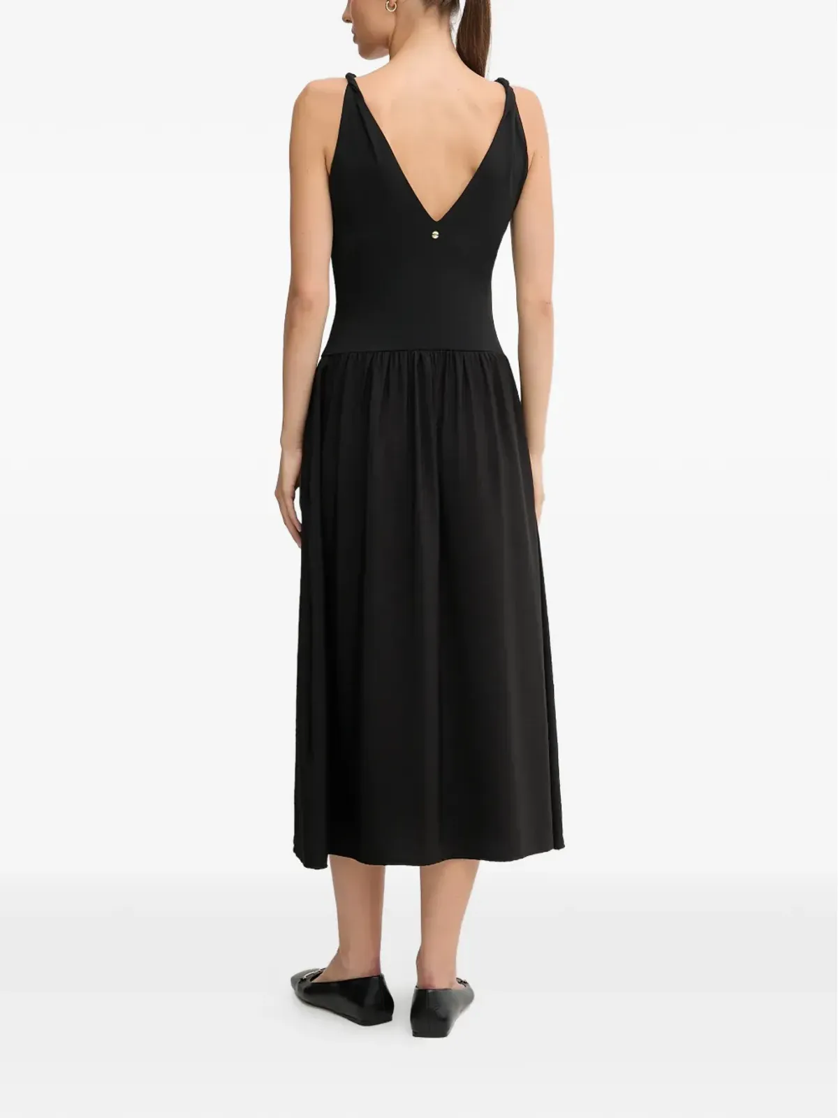 Pedro Del Hierro Vネック ミディドレス - 画像3