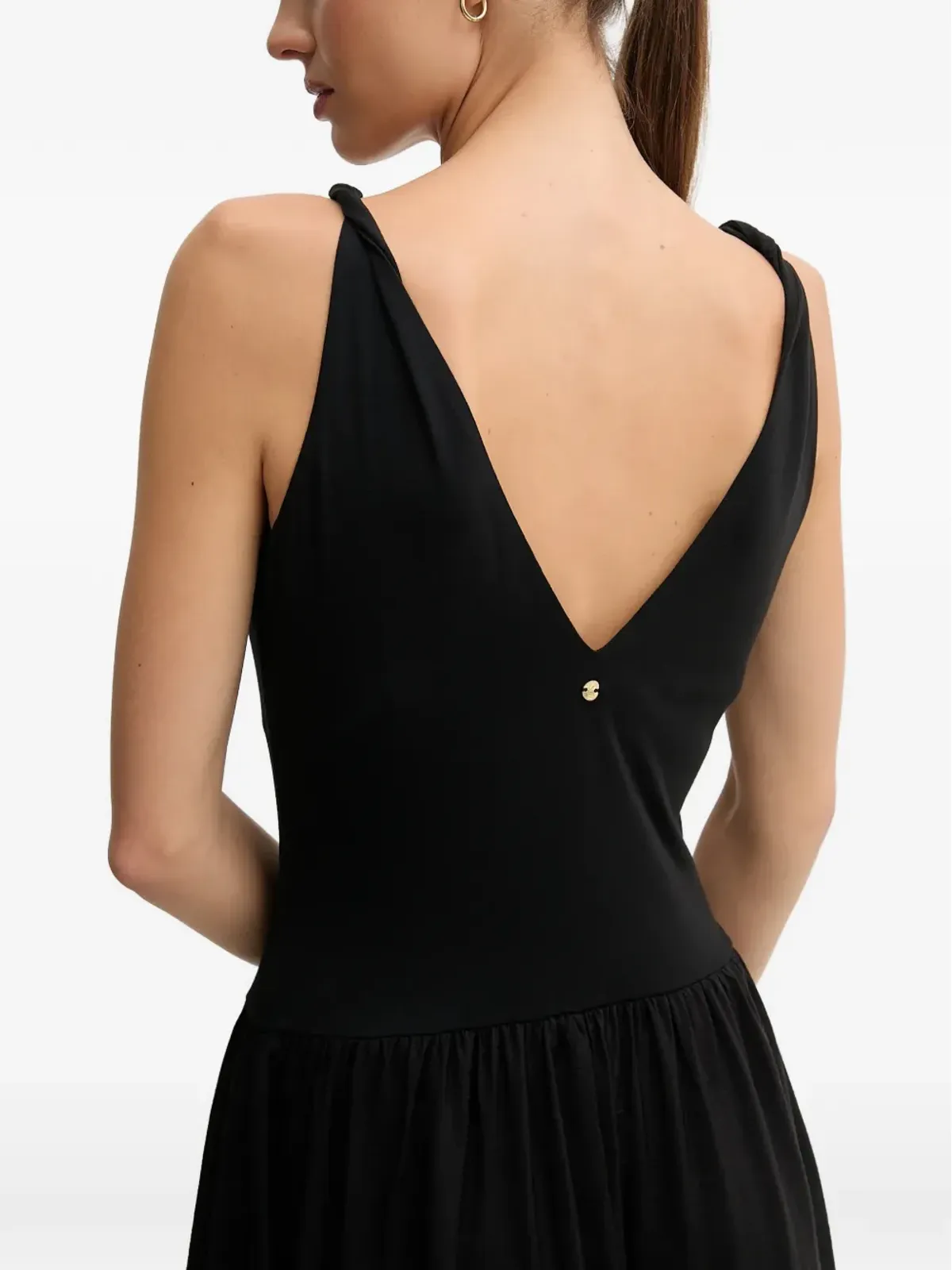 Pedro Del Hierro Vネック ミディドレス - 画像4