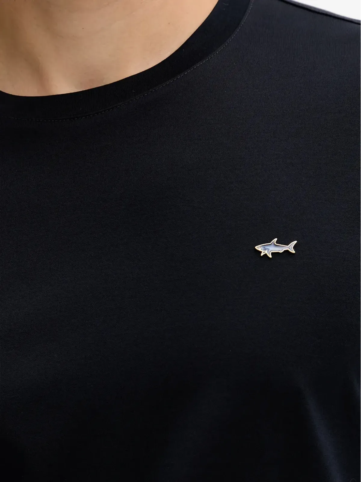 Paul & Shark シャークモチーフ長袖Tシャツ ブルー - 画像5