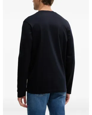 Paul & Shark シャークモチーフ長袖Tシャツ ブルー - サムネイル3
