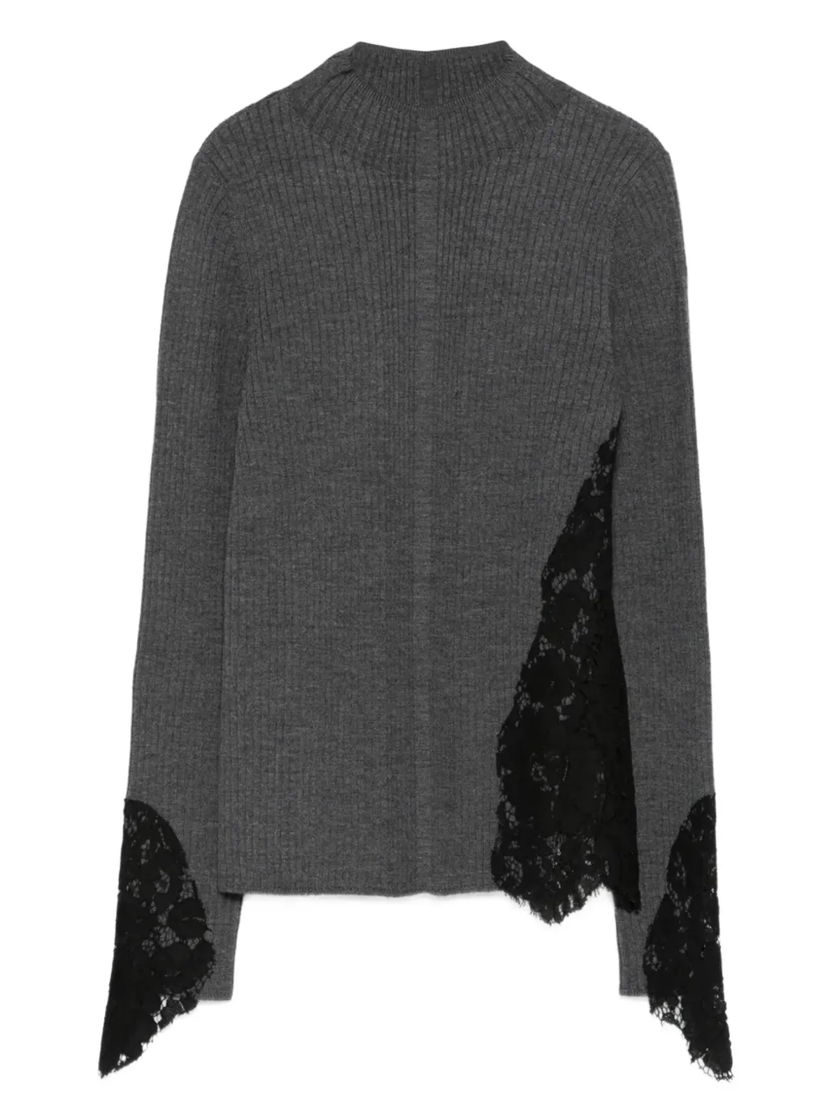 PINKO サモア レースディテール リブ編みセーター - 画像1