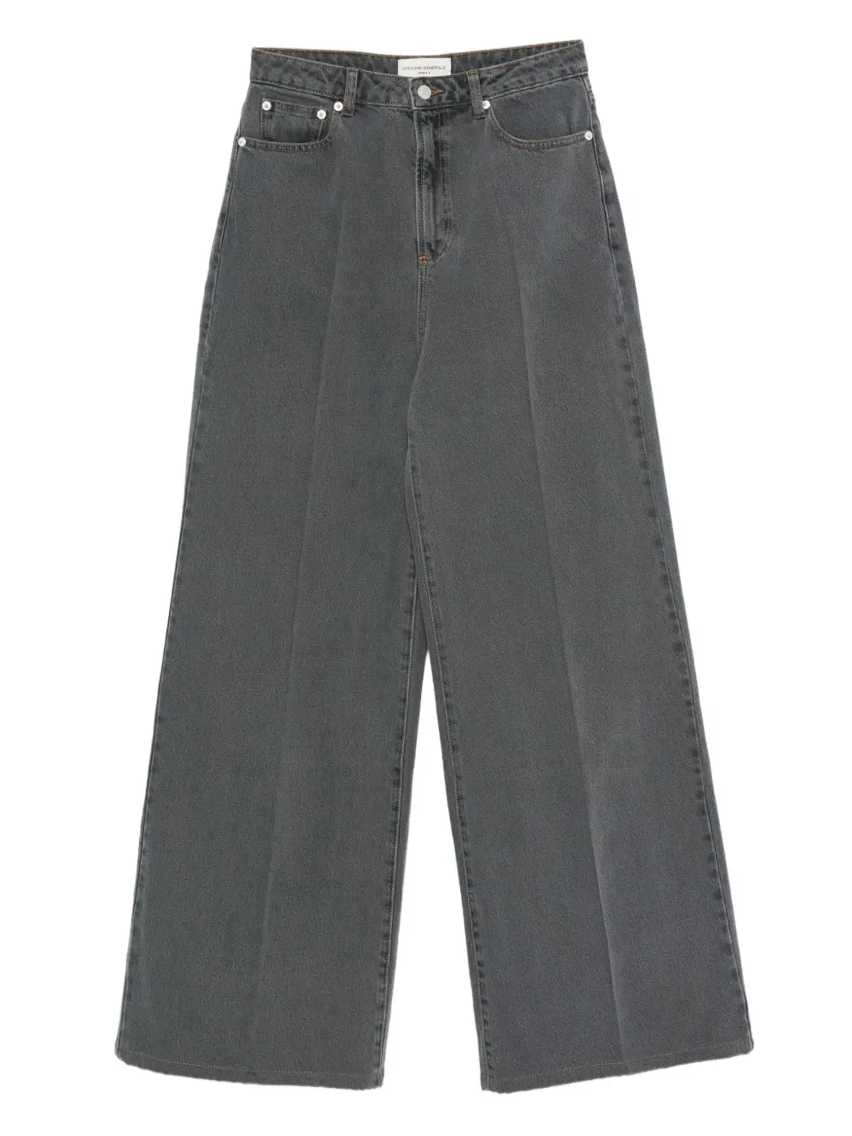 Officine Generale ワイドレッグハイウエストジーンズ - 画像1