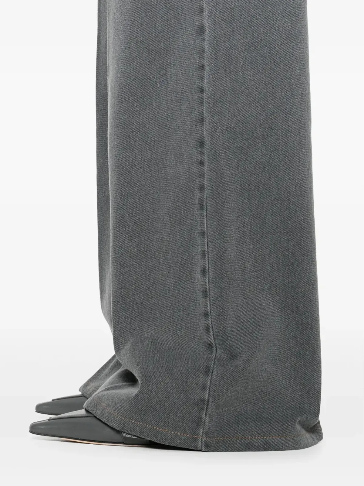 Officine Generale ワイドレッグハイウエストジーンズ - 画像5