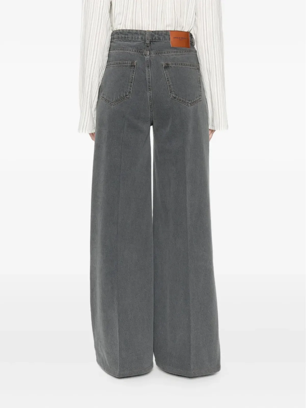 Officine Generale ワイドレッグハイウエストジーンズ - 画像4