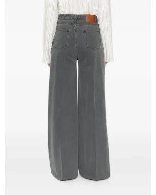 Officine Generale ワイドレッグハイウエストジーンズ - サムネイル4