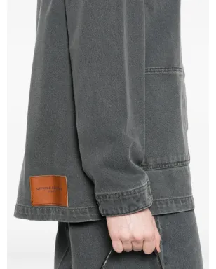 Officine Generale コーデュロイ襟付きデニムジャケット - サムネイル5
