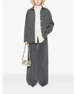 Officine Generale コーデュロイ襟付きデニムジャケット - サムネイル2