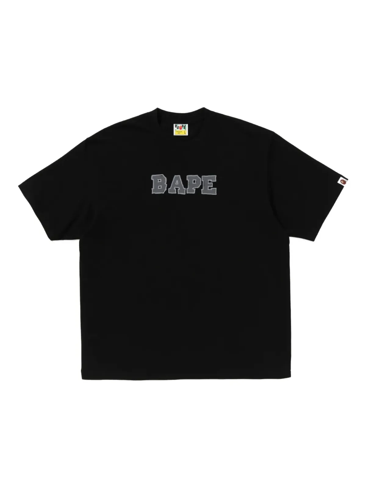 A BATHING APE® ロゴTシャツ ブラック - 画像1
