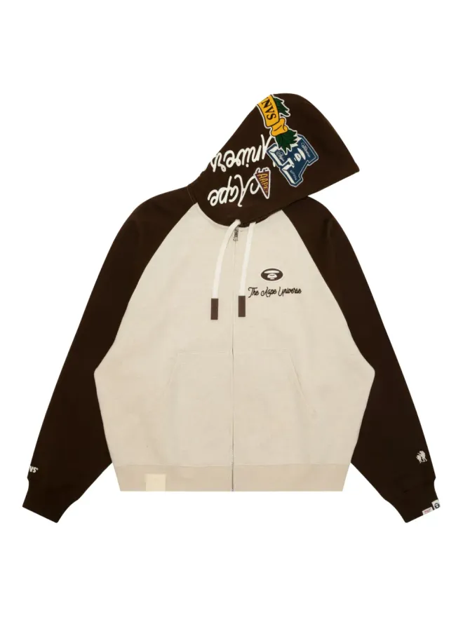 AAPE BY *A BATHING APE® AAPE BY *A BATHING APE® ヴァーシティパッチ ジップアップ フーディの商品画像