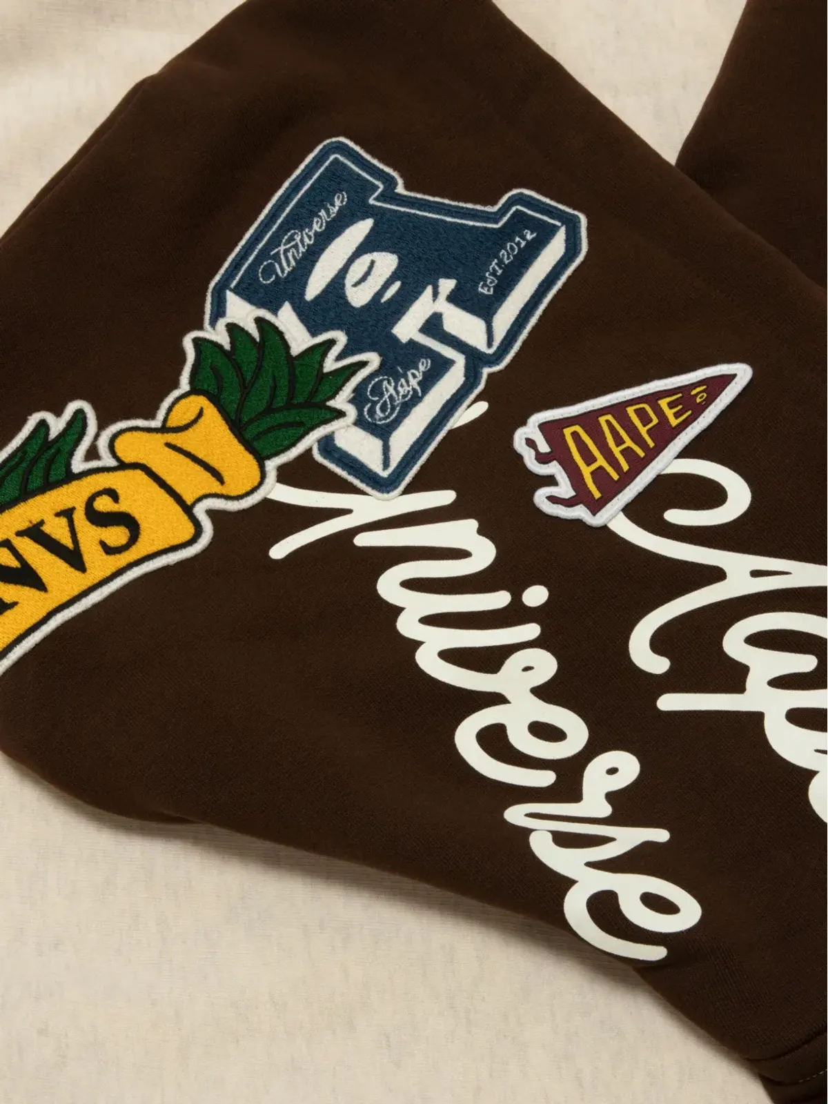 AAPE BY *A BATHING APE® ヴァーシティパッチ ジップアップ フーディ - 画像3