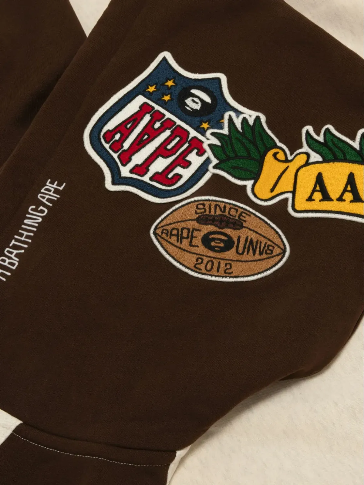 AAPE BY *A BATHING APE® ヴァーシティパッチ ジップアップ フーディ - 画像4