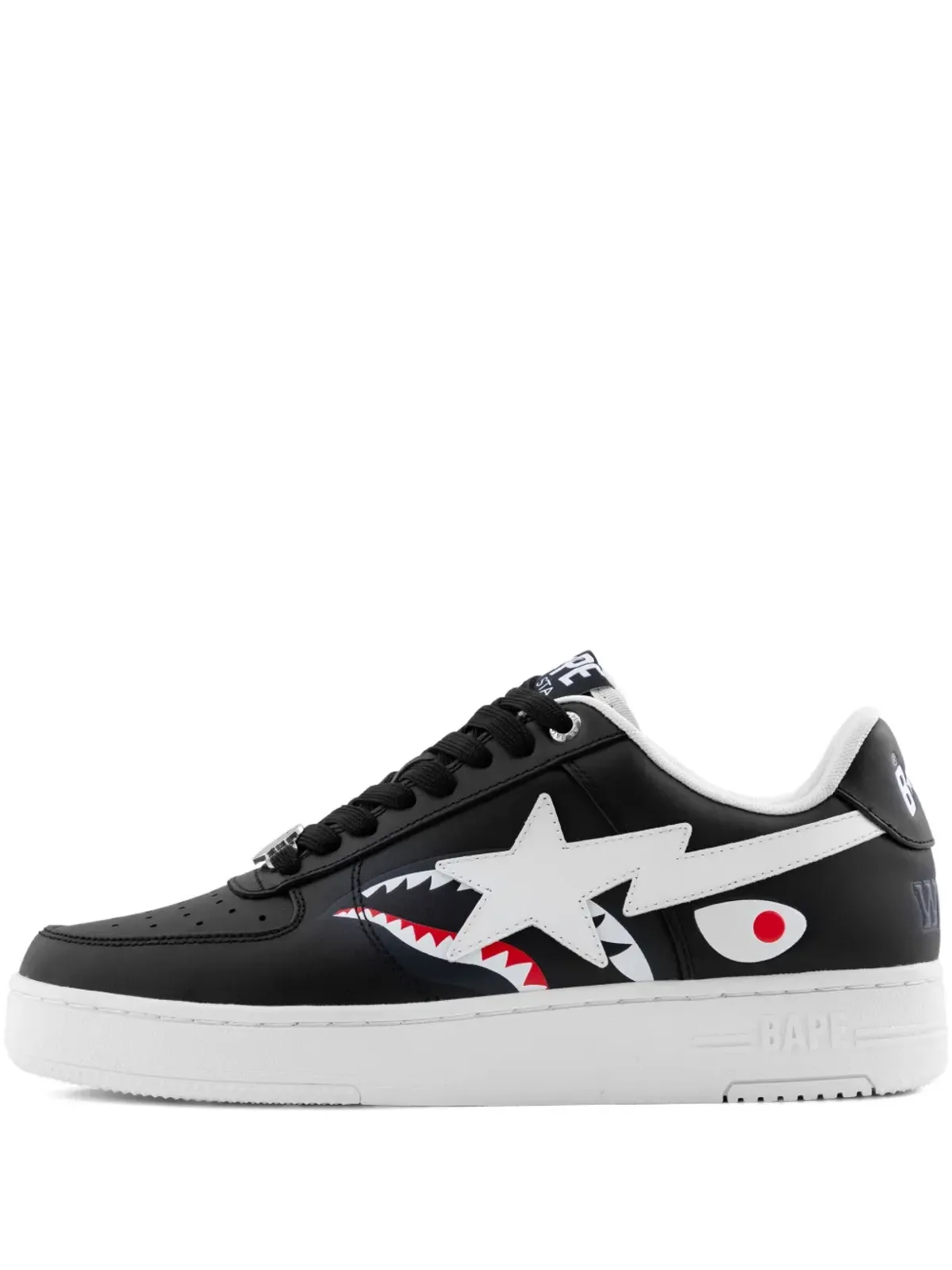 A BATHING APE® Bape Sta Shark スニーカー - ブラック - 画像1