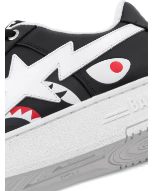 A BATHING APE® Bape Sta Shark スニーカー - ブラック - サムネイル5