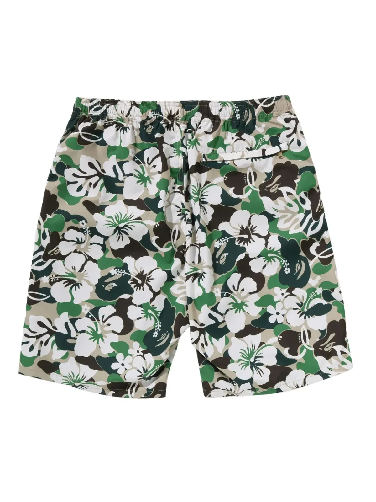 A BATHING APE® 花柄プリントスイムトランクス - Black - 画像2