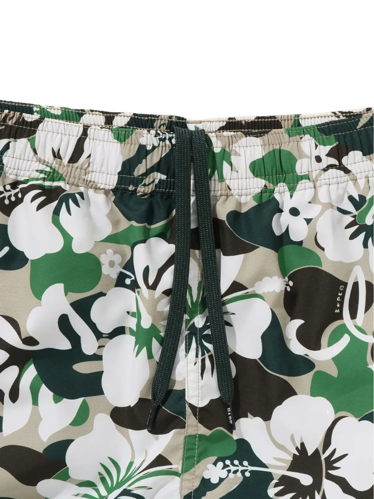 A BATHING APE® 花柄プリントスイムトランクス - Black - 画像4