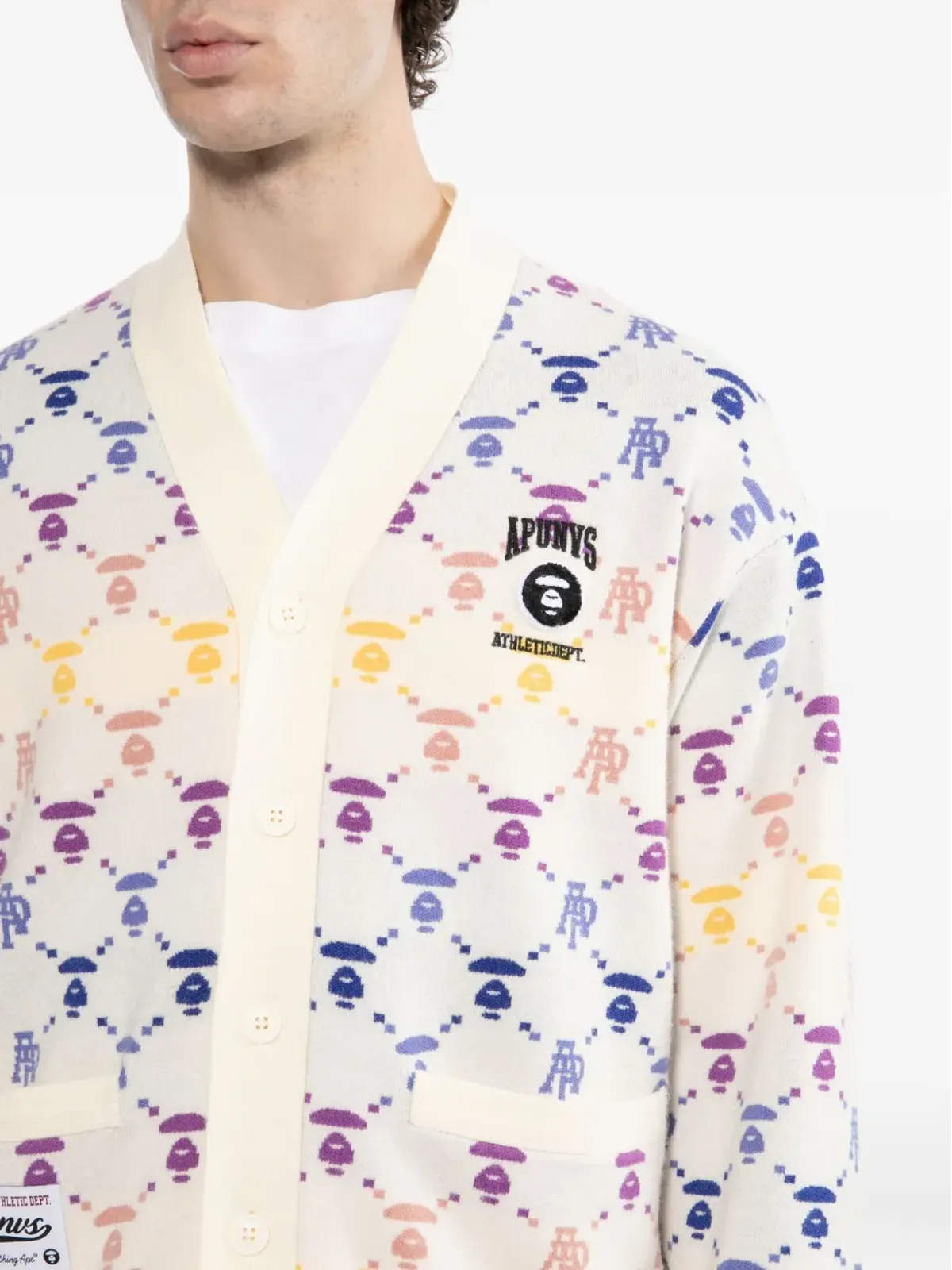 AAPE BY *A BATHING APE® ロゴプリント カーディガン - 画像5