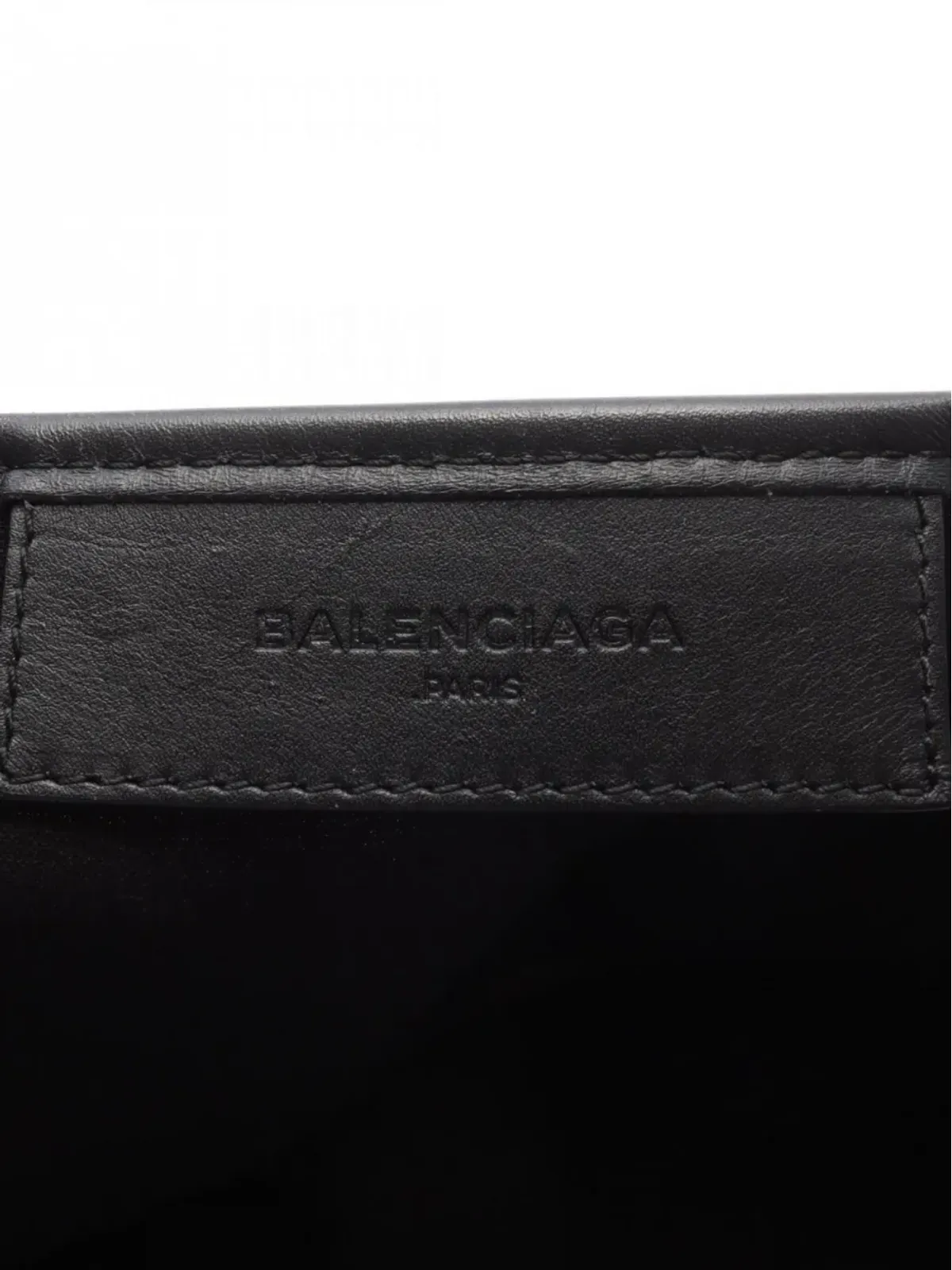 Balenciaga Pre-Owned 2000s ロゴプリント レザー トリム トートバッグ - 画像5
