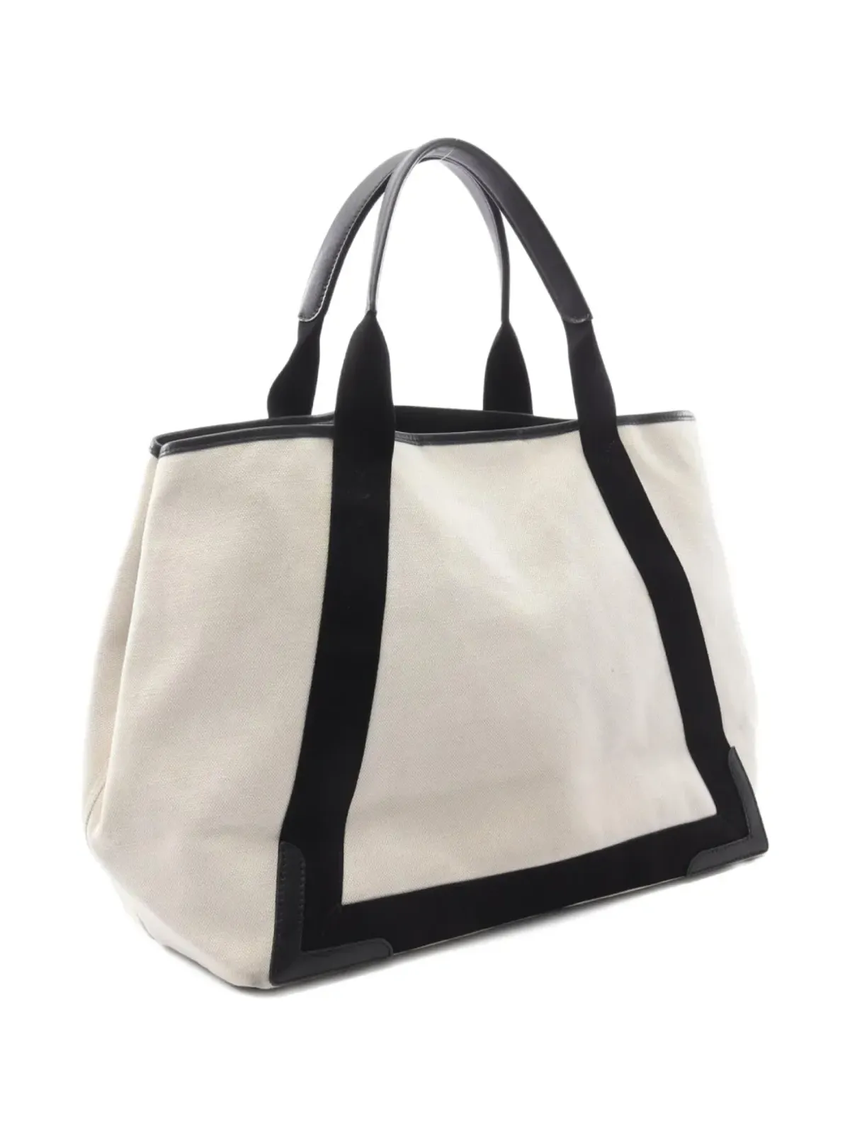Balenciaga Pre-Owned 2000s ロゴプリント レザー トリム トートバッグ - 画像2