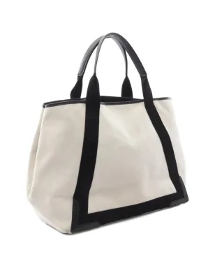 Balenciaga Pre-Owned 2000s ロゴプリント レザー トリム トートバッグ - サムネイル2