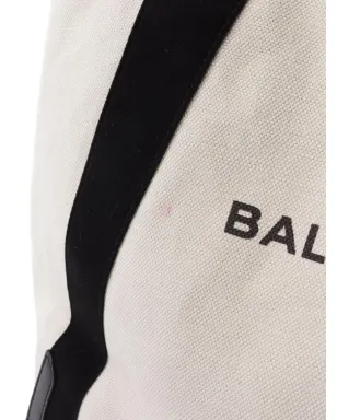 Balenciaga Pre-Owned 2000s ロゴプリント レザー トリム トートバッグ - サムネイル4