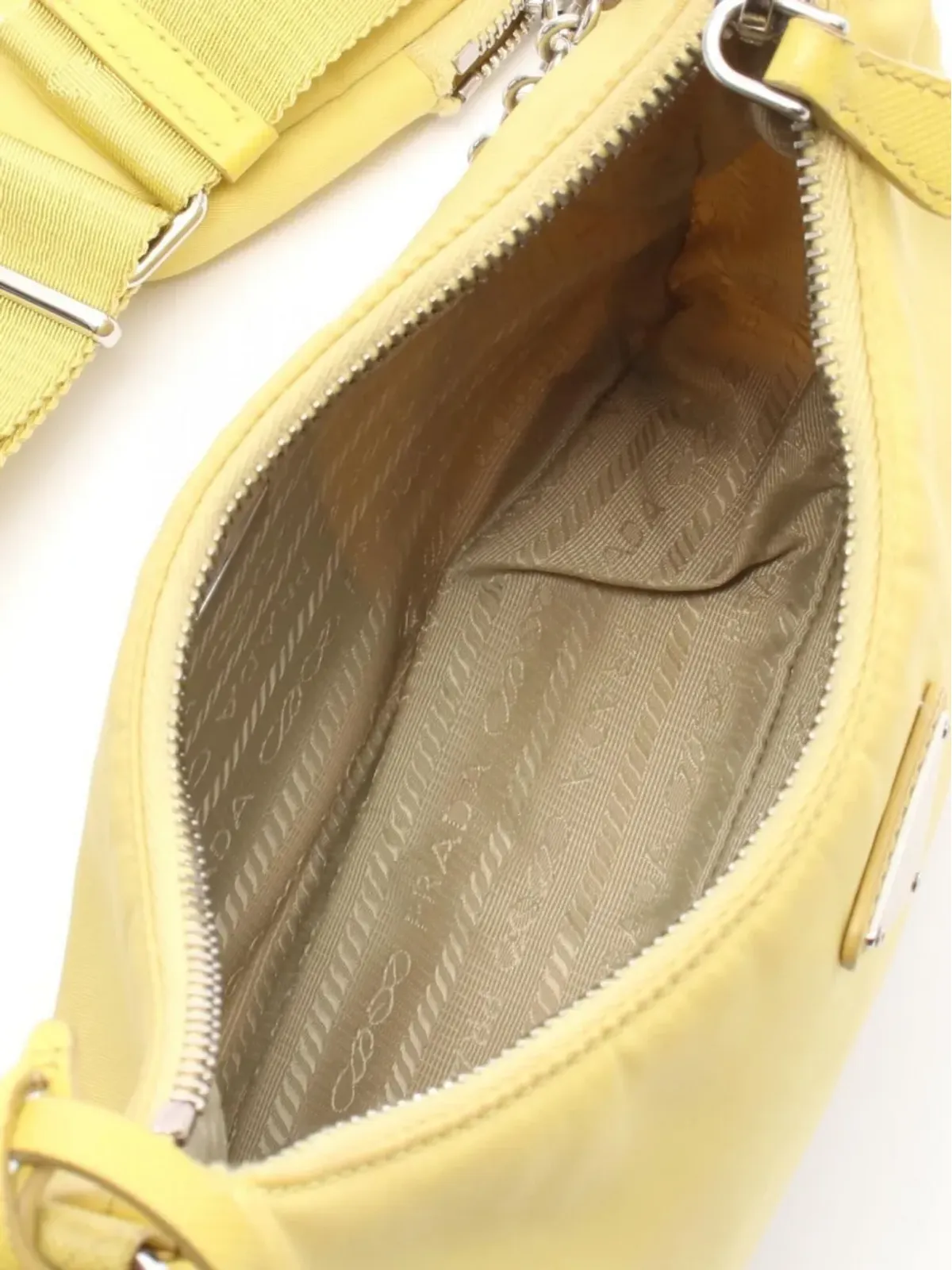 Prada Pre-Owned チェーンストラップショルダーバッグ イエロー - 画像3