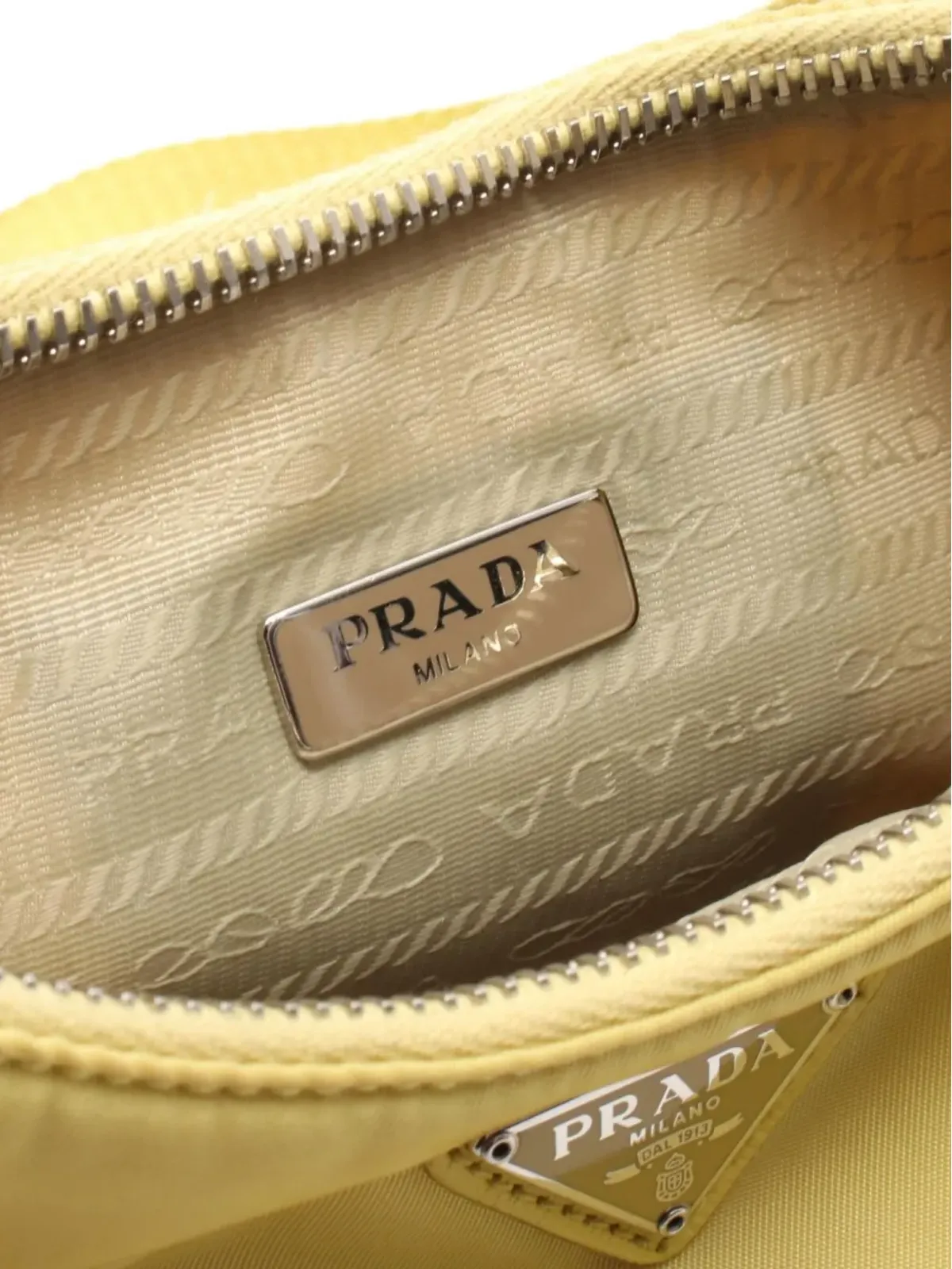 Prada Pre-Owned チェーンストラップショルダーバッグ イエロー - 画像4