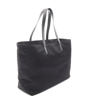 Prada Pre-Owned 2020s リエディション レザー・トリム トートバッグ - ブラック - サムネイル2
