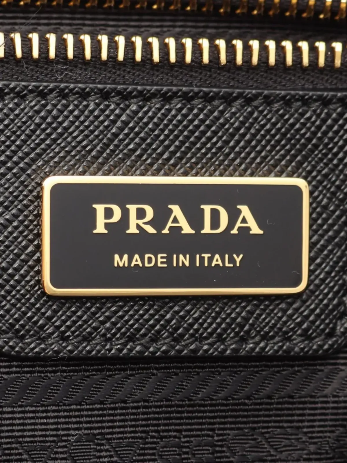 Prada Pre-Owned 2020s リエディション レザー・トリム トートバッグ - ブラック - 画像4
