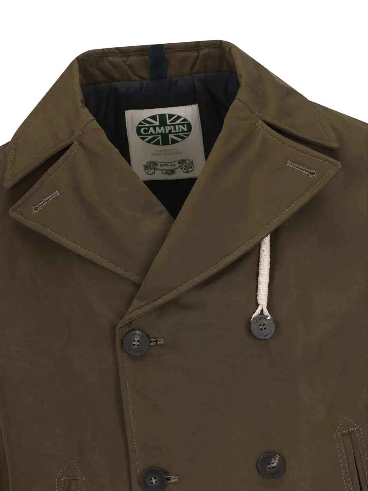 Camplin ダブルブレストショートコート - 画像3