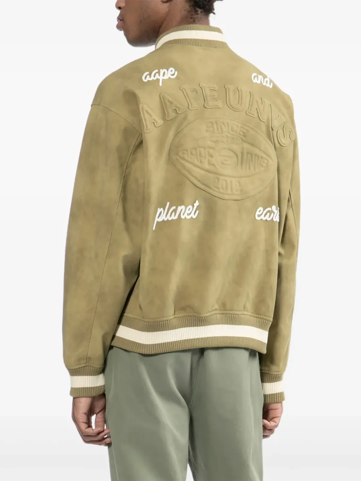 AAPE BY *A BATHING APE® ロゴ刺繍ボンバー ジャケット - 画像4