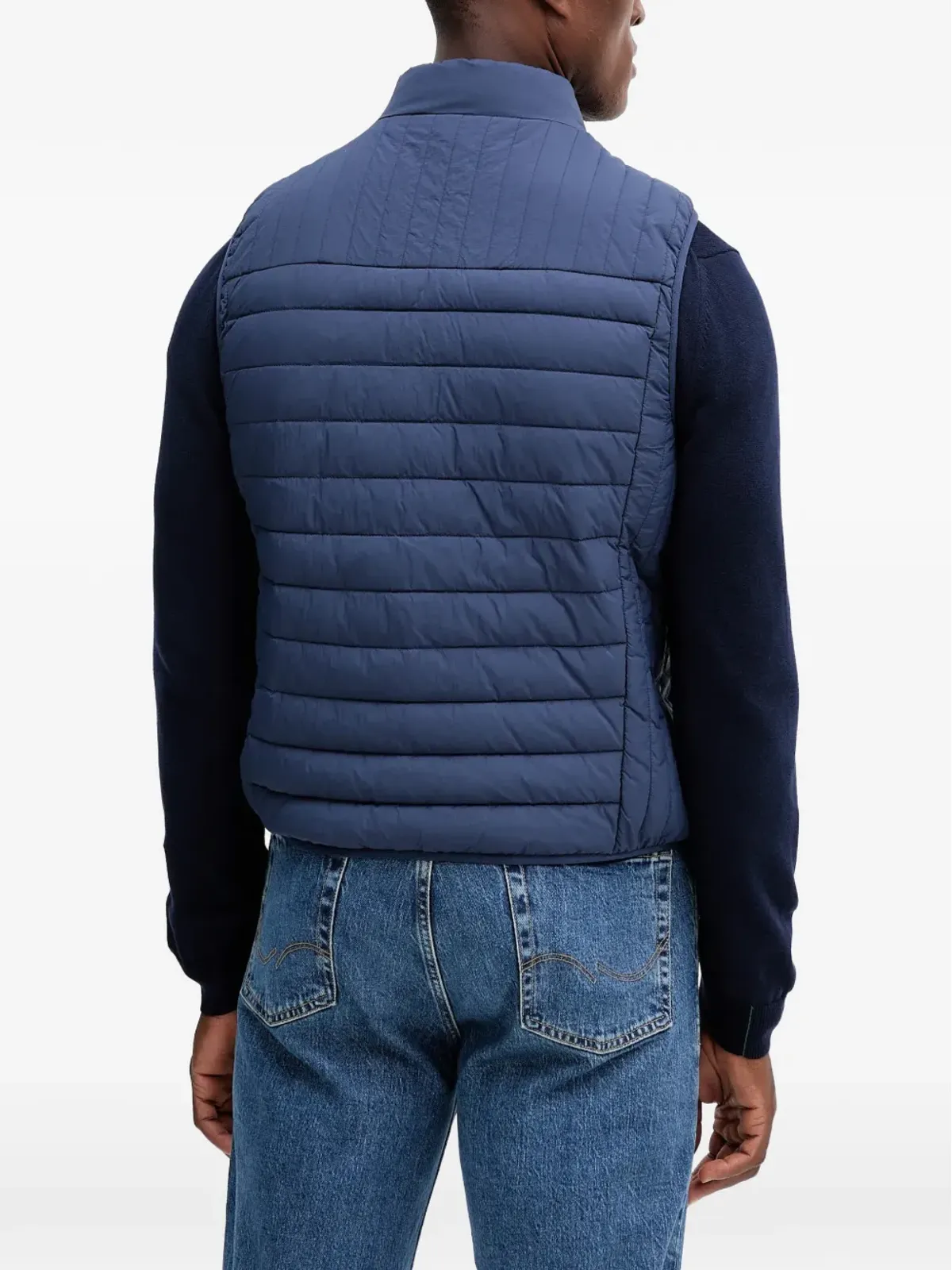 Trussardi キルティング ジレ（ジップアップ） ブルー - 画像3