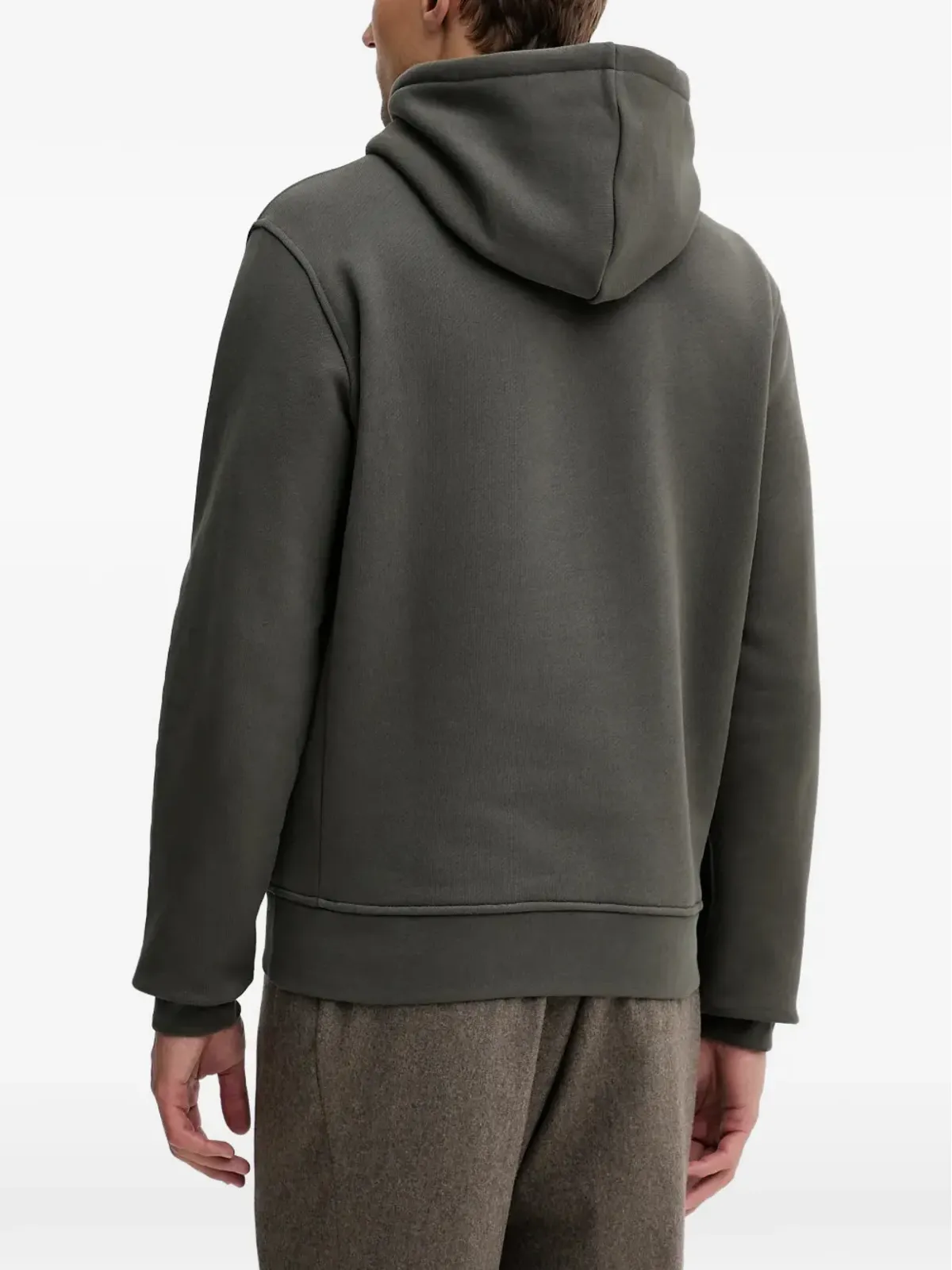 Trussardi ディアゴナル ドローストリング ロゴ フーディー - グリーン - 画像3