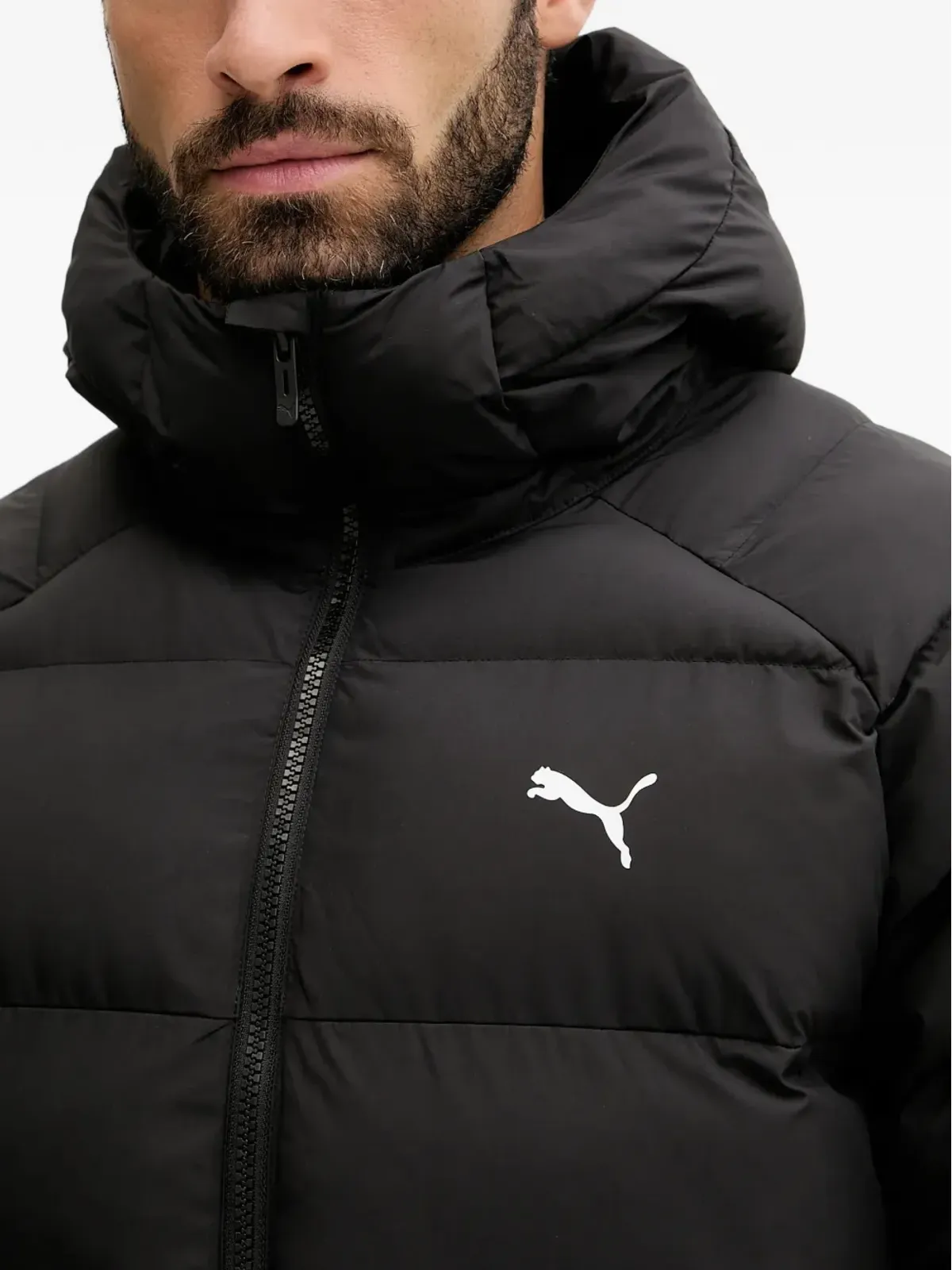 PUMA フーデッドロゴジャケット（ブラック） - 画像4