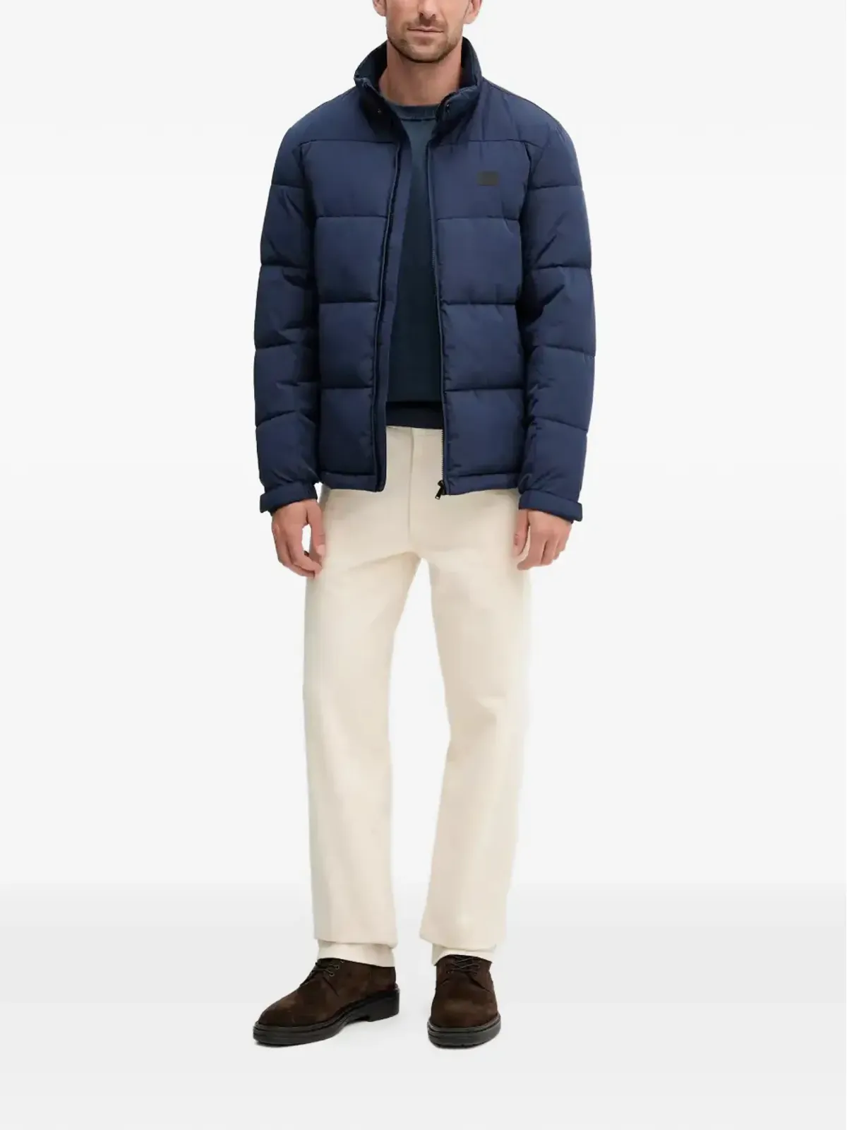 Trussardi パディド ロゴパッチ ジャケット - 画像2
