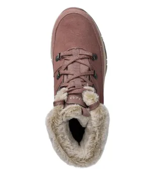 Skechers スノー・ウォリーズ レースアップブーツ ピンク - サムネイル4