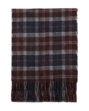 Barbour タータンチェックのフリンジスカーフ - サムネイル2