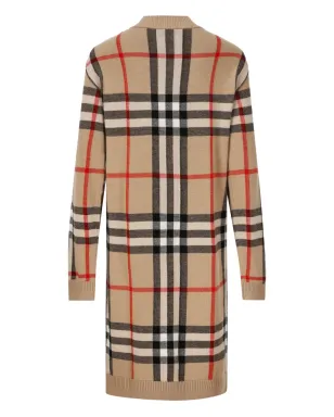 Burberry Kids チェック柄 Vネック ウール混紡ドレス - サムネイル2
