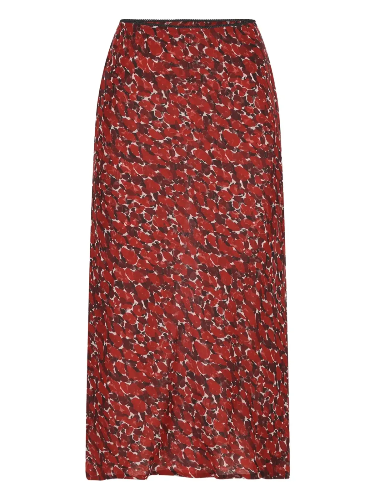Saint Laurent 水玉ドット柄シルクスカート - 画像1