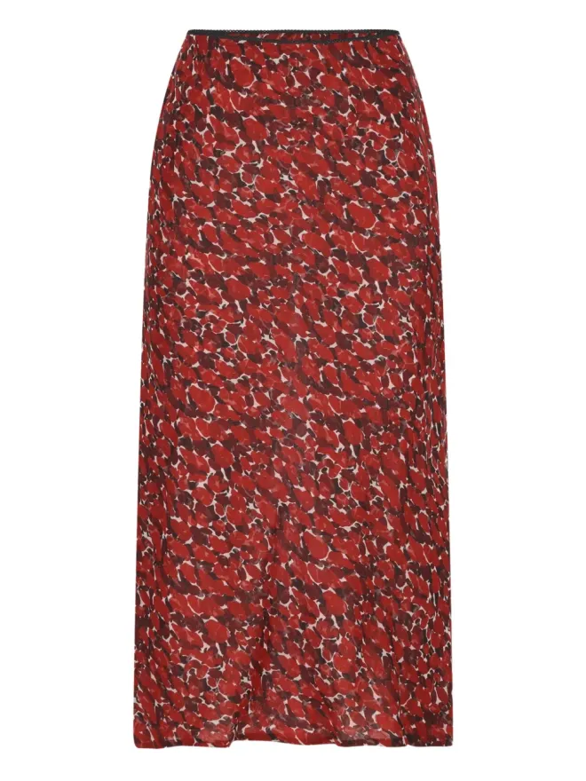 Saint Laurent Saint Laurent 水玉ドット柄シルクスカートの商品画像