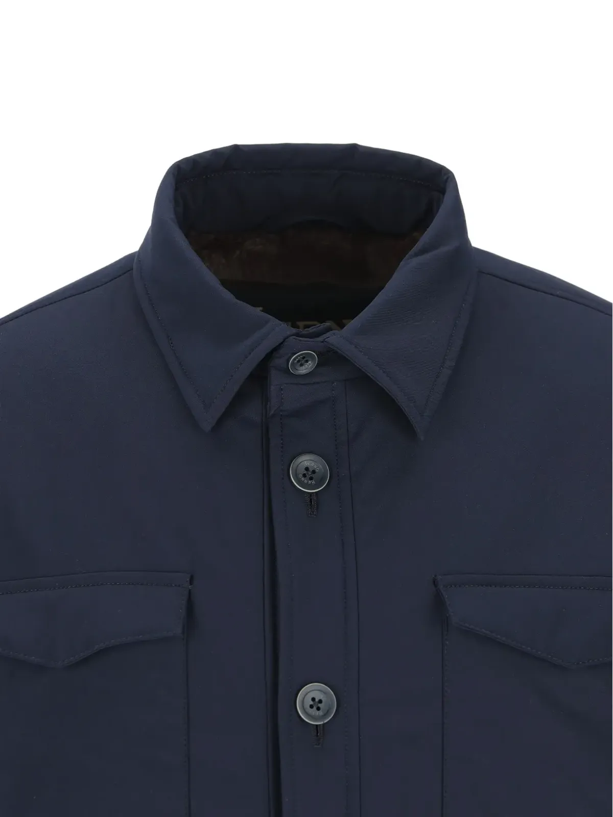 Herno flap-pocket buttoned overshirt - Blue - 画像3
