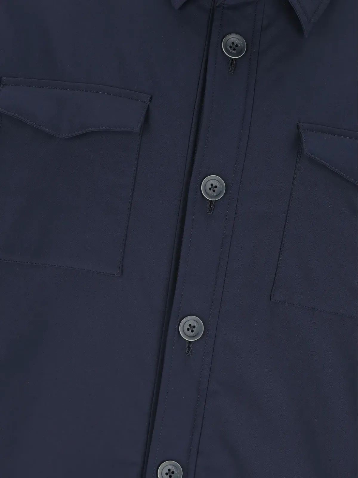 Herno flap-pocket buttoned overshirt - Blue - 画像4